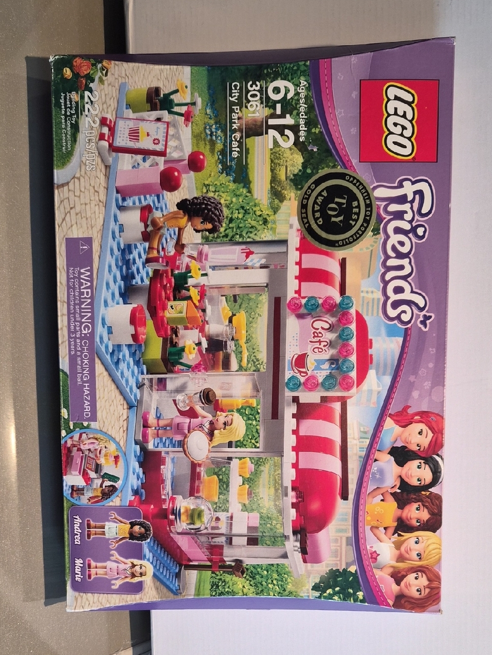 LEGO Friends Café Playset with Pink, Red, White and Blue Accents